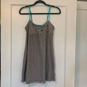 Roxy adjustable strap striped dress